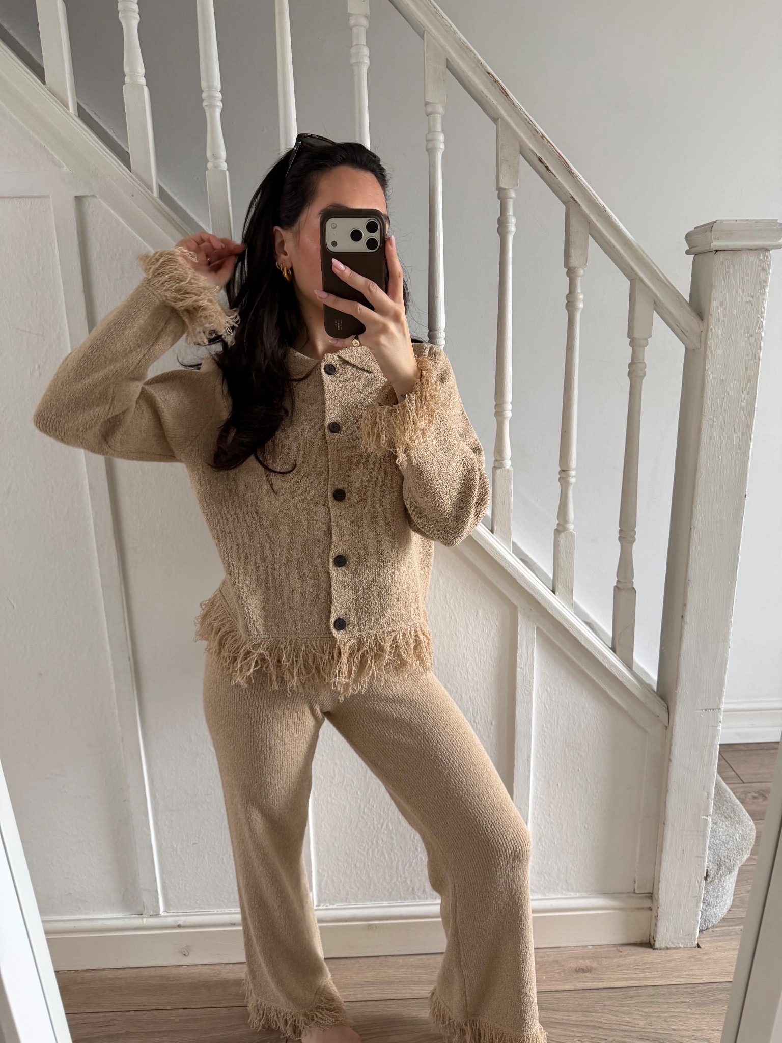 Comfy but chic outfit, got the bottoms in XS and top in S. I love the tassel/ fringing  Perfect chic loungewear. Pretty lavish

#LTKpetite #LTKspring #LTKuk