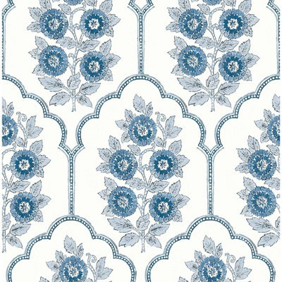 Brewster Peel and Stick 1pc Wallpaper Floral Bazaar Delft Blue | Target
