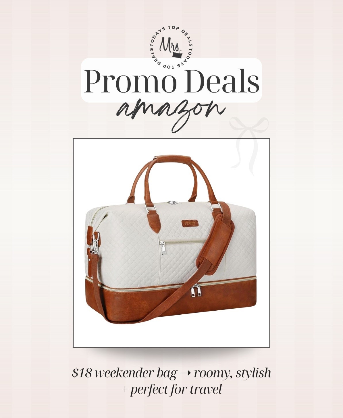 $18 weekender bag at checkout ➝ roomy, stylish + perfect for travel

#LTKFindsUnder50 #LTKSaleAlert #LTKTravel