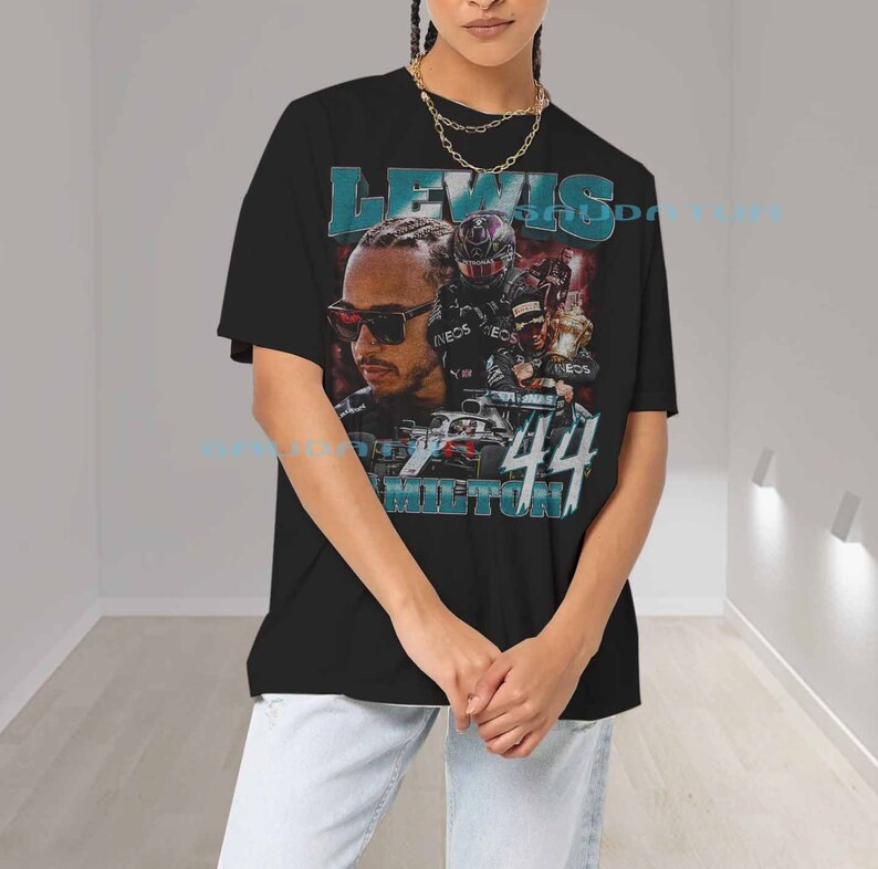 Lewis Hamilton Shirt - Formula 1 Racing Team Mercedes 90s Vintage x Bootleg Style Rap Tee, Gifts ... | Etsy (US)