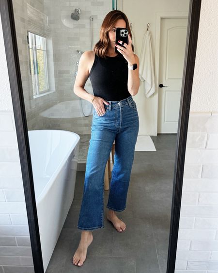 Under $50 Amazon jeans! So obsessed with the fit and feel of these Levi’s. The price is incredible! My Target tank is a Summer staple! 

#LTKOver40 #LTKFindsUnder100 #LTKSaleAlert