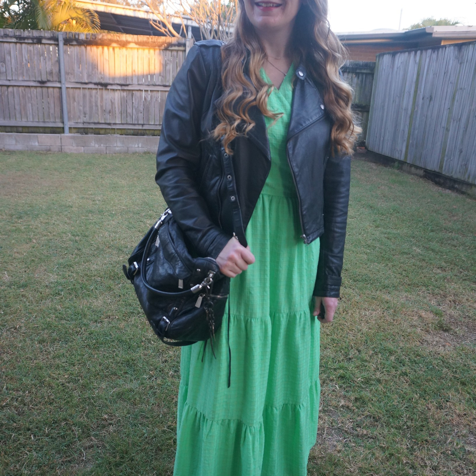 Jeanswest leather jacket, Decjuba green wrap maxi dress and thrifted Rebecca Minkoff cupid bag 💚

#LTKaustralia #LTKworkwear #LTKbag