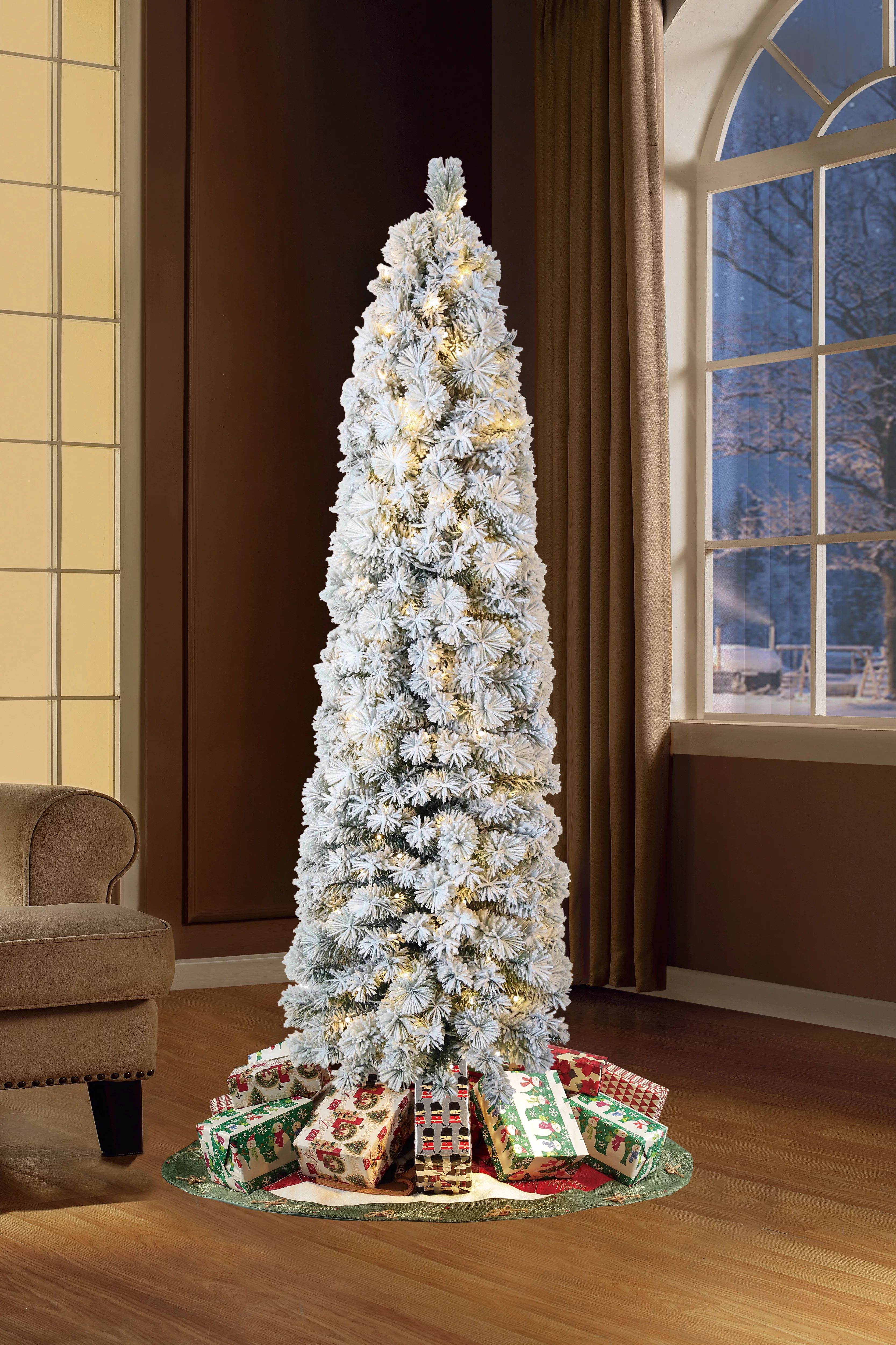 7' Artificial Colorado Christmas Tree, Pre-Lit with 190 Warm White LEDs, by Holiday Time - Walmar... | Walmart (US)