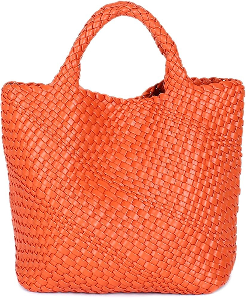 Fashion Woven Bag Shopper Bag Travel Handbags and Purses Women Tote Bag Large Capacity Shoulder B... | Amazon (US)