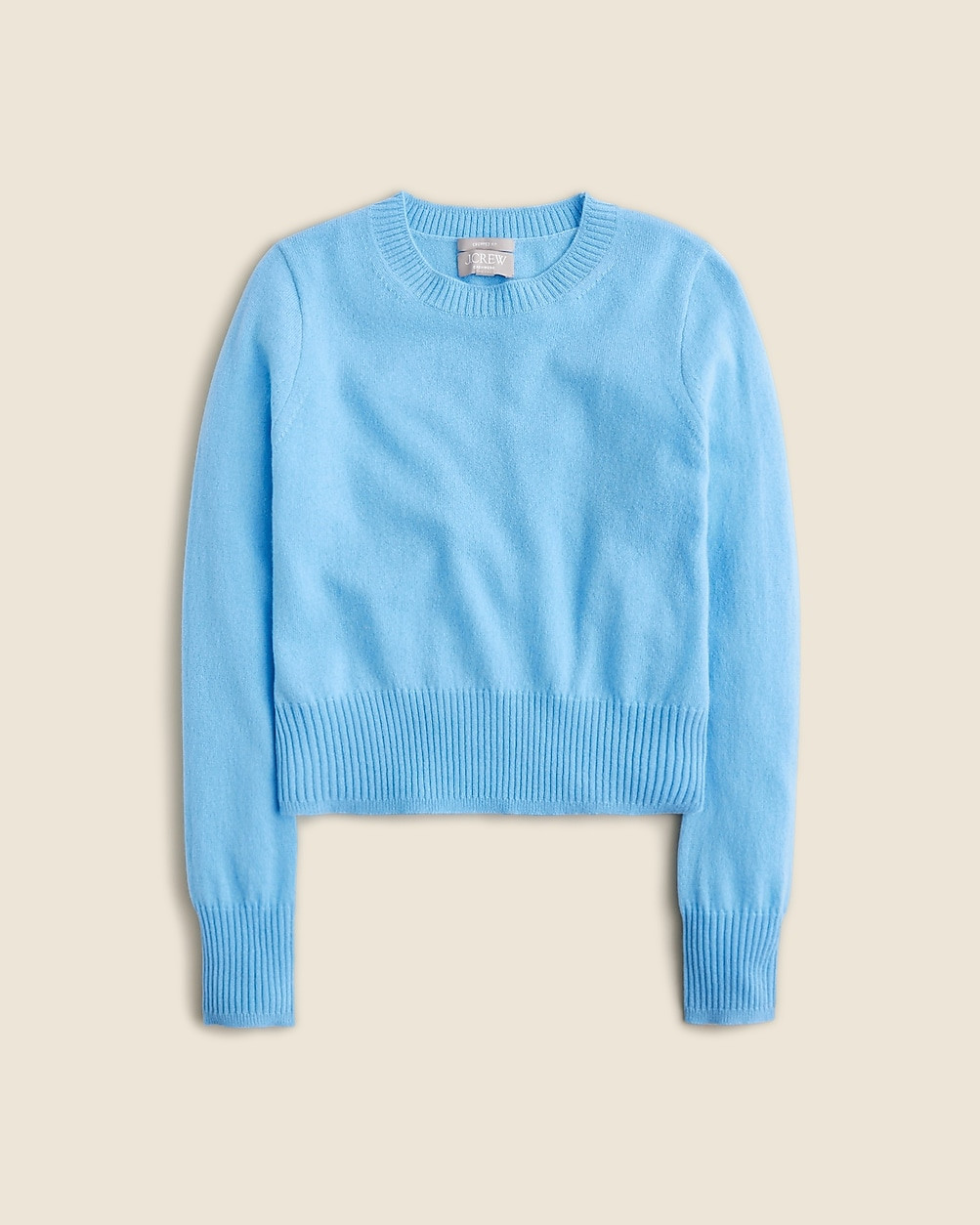 Cashmere shrunken crewneck sweater | J. Crew US