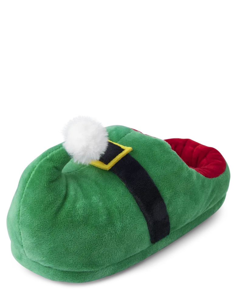 Unisex Adult Matching Family Elf Slippers - green | The Children's Place