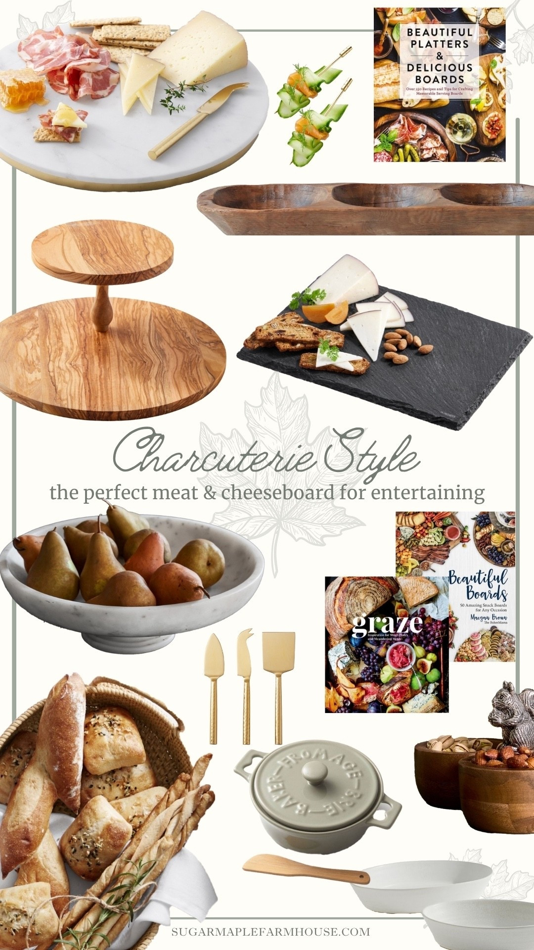 Get all the elements you need to make the perfect charcuterie board and make a beautiful meat and cheese board for holiday entertaining 

#LTKParties #LTKHome #LTKHoliday