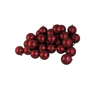 60ct Shiny Burgundy Red Shatterproof Ball Ornaments | Michaels Stores