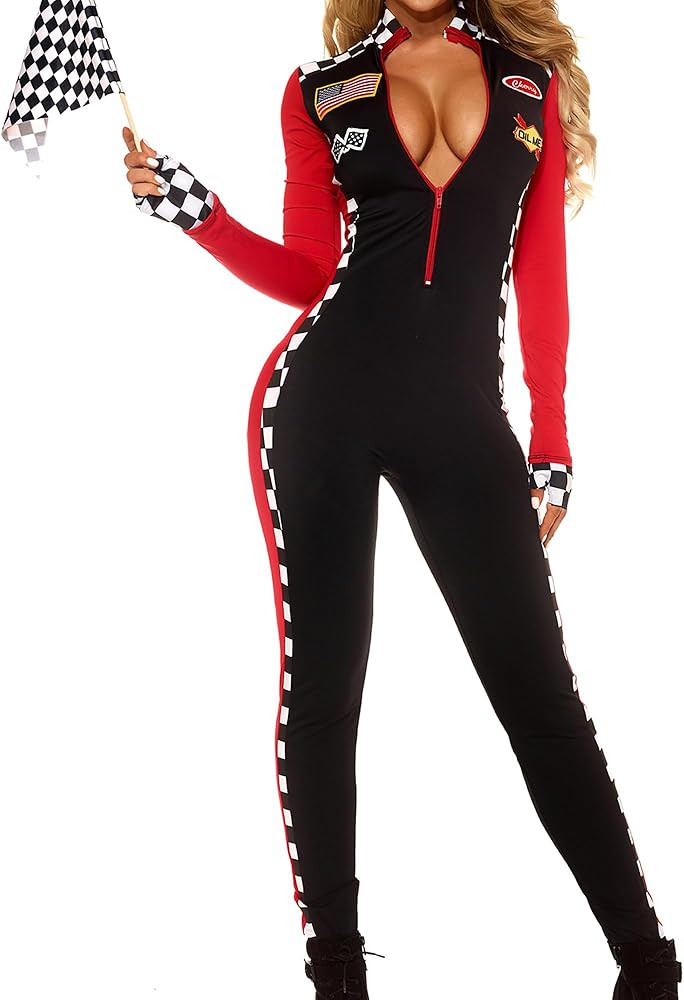Forplay Women's Sexy Racer Costume - Race Car Driver Costume with Sunglasses | Amazon (US)