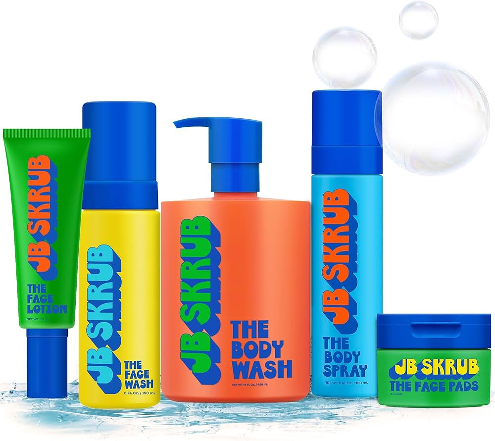 JB SKRUB The Ultimate Bundle - Complete Skin Care Set for Kids, Tweens, and Teens, Includes Body ... | Amazon (US)