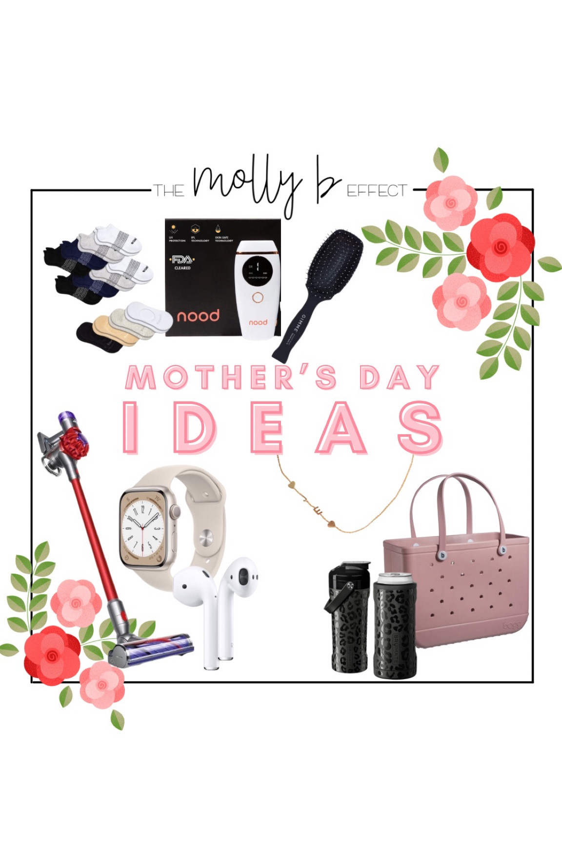 Mother’s Day is coming up! Here are some of my favorite gifts I’ve ever received 🩷 drop the links to your man or treat yo self, boo 🫶🏼
•Bombas socks, once you switch, you’ll never wear anything else, pricer than most but I wear them daily and have had them for 5 years, no replacements or holes 🙌🏻 still look brand new.
•At home laser hair removal: looooove, hubs got this for me for Christmas and consistency pays off, bye bye hair 🙌🏻
•Gimme Beauty hair brush, every female needs one, worth every penny 
•my initial necklace that I never take off is by far my favorite- REAL
Gold, it is so special to me 🩷
•cordless Dyson, use every single day, love it!
•Apple Watch and AirPods are a must have
•Love alll my brumates my shakers & slim can koozie are my fav though
•bogg bag, best beach, lake & pool bag, one big croc for allll the things, just wash and go! Love that it keeps it’s shape 
#ltkmothersday #mothersday

#LTKGiftGuide #LTKsalealert #LTKunder50