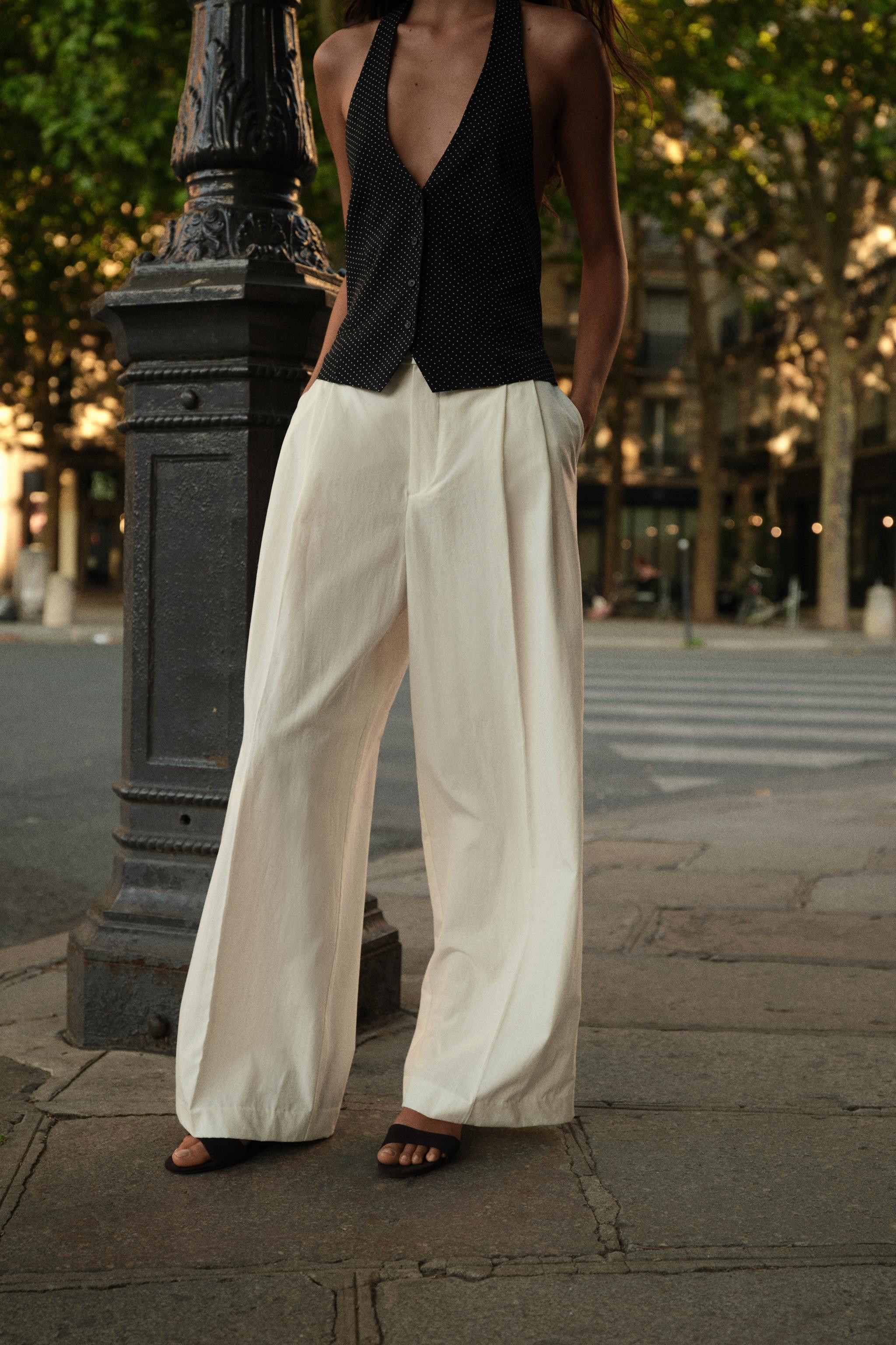 PLEATED TROUSERS WITH FLAPS | Zara UK
