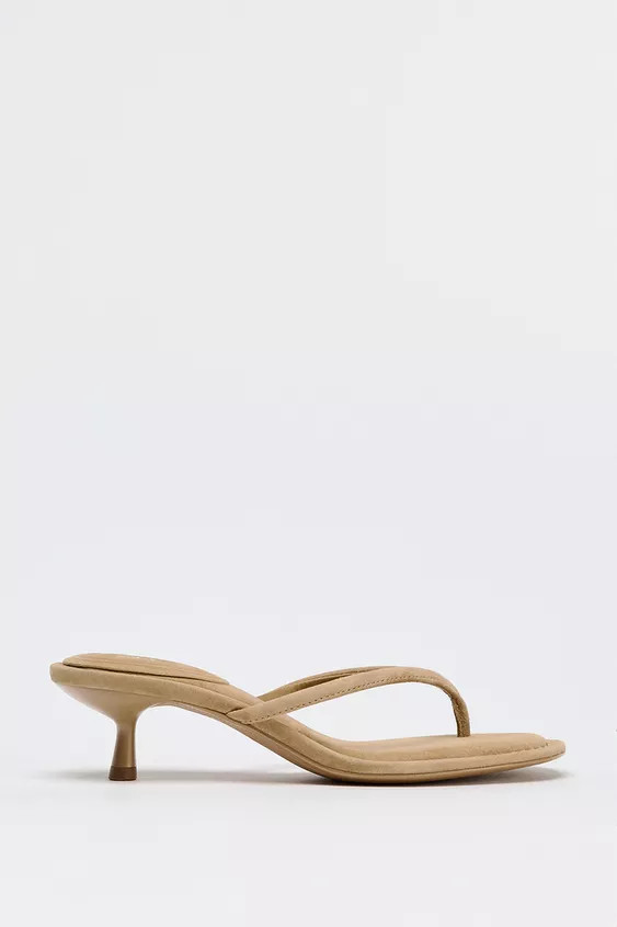 SUEDE HEELED SANDALS | Zara US