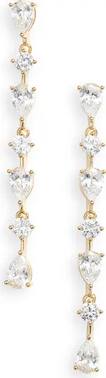 Nordstrom Cubic Zirconia Linear Drop Earrings | Nordstrom | Nordstrom