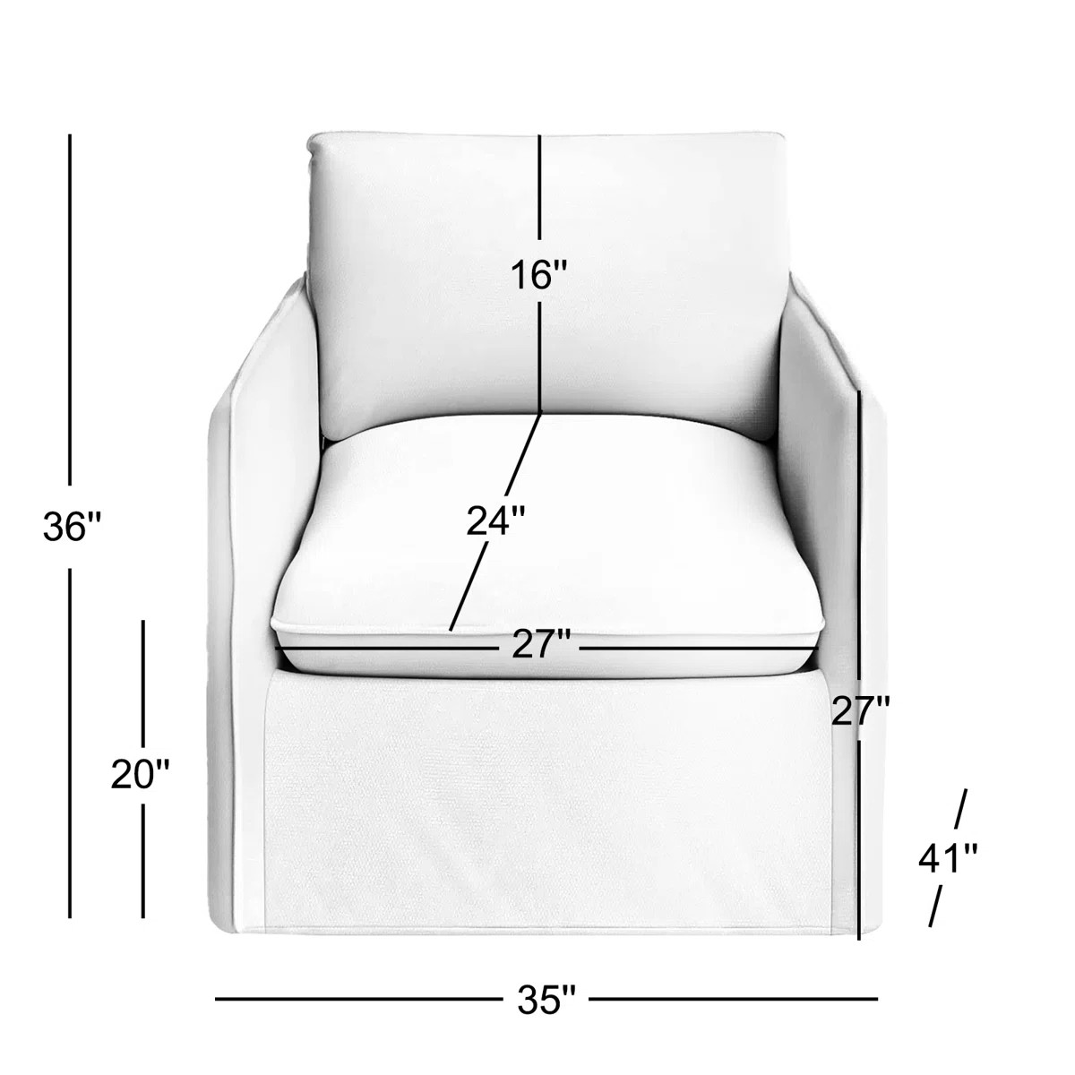 Bellatrix Slipcovered Armchair | Wayfair North America