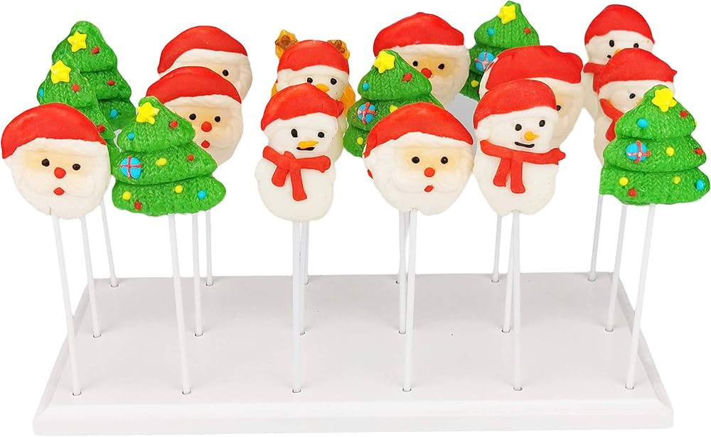 Wood Cake Pop Stand Display - 18 Hole Lollipop Holder, Candy or Sucker Stand for Dessert Table of... | Amazon (US)