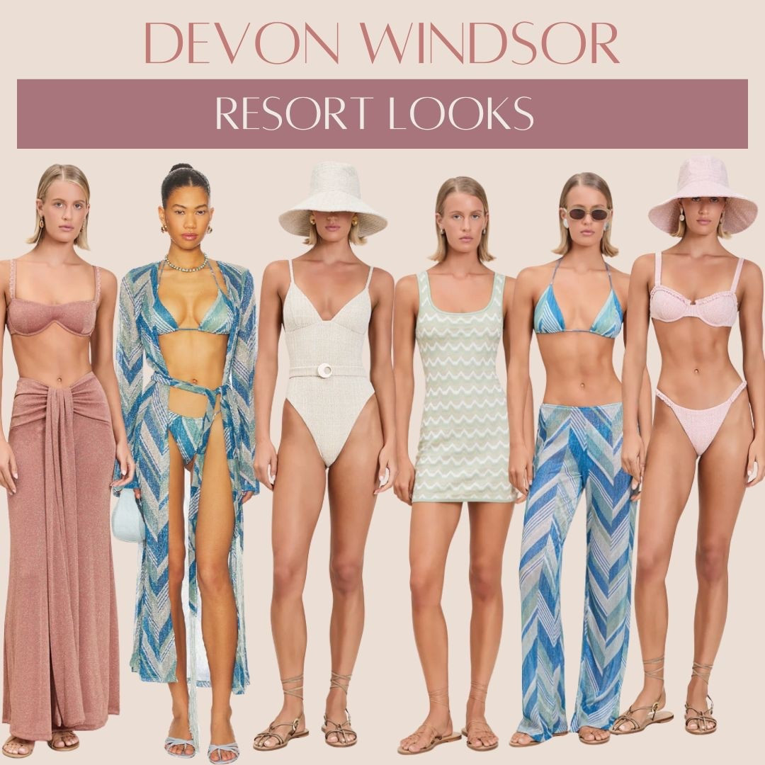 Devon Windsor resort looks! One of my all time favorite places to shop for swimsuits and cover ups! #swim #coverup #vacation #resortwear #spring #beachoutfit #beachclub #tropical 

#LTKootd #LTKTravel #LTKSwim