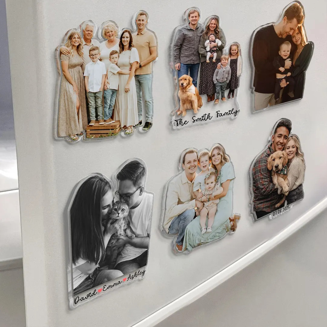 ❄️ Personalized Acrylic Photo Magnet – Custom Family Photo Keepsake💝 Perfect gift for Mo... | Etsy (US)