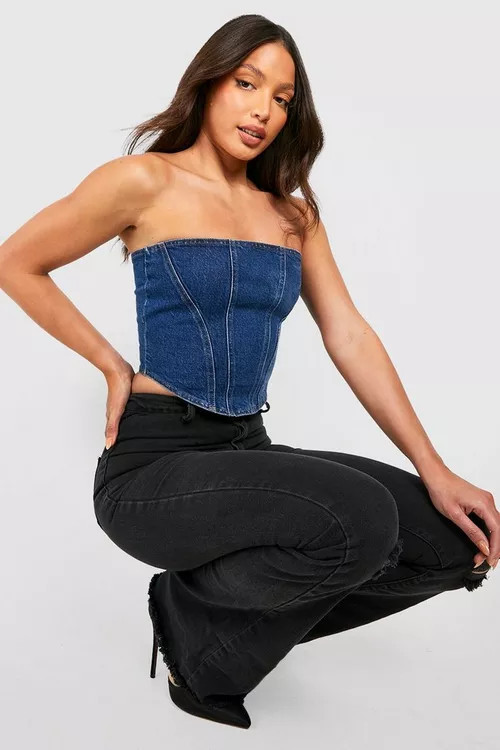Tall High Waist Ripped Stretch Flare Jeans | Boohoo.com (US & CA)