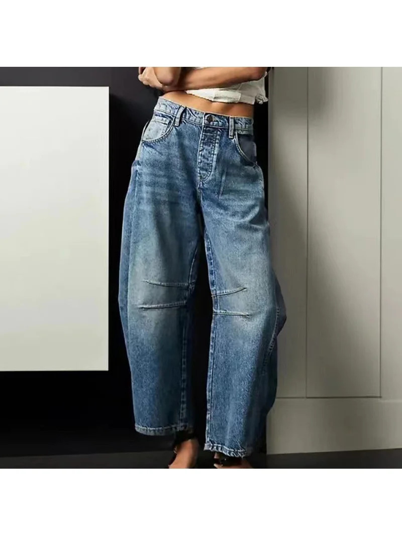 Blue Jeans for Women, Womens Jeans, Women's Baggy Jeans High Waisted Skinny Stretch Haren Pants W... | Walmart (US)
