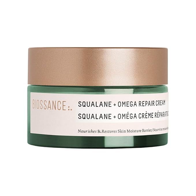 Biossance Squalane + Omega Repair Cream - Ultra-Rich Moisturizing Cream for Smooth, Plump Skin wi... | Amazon (US)