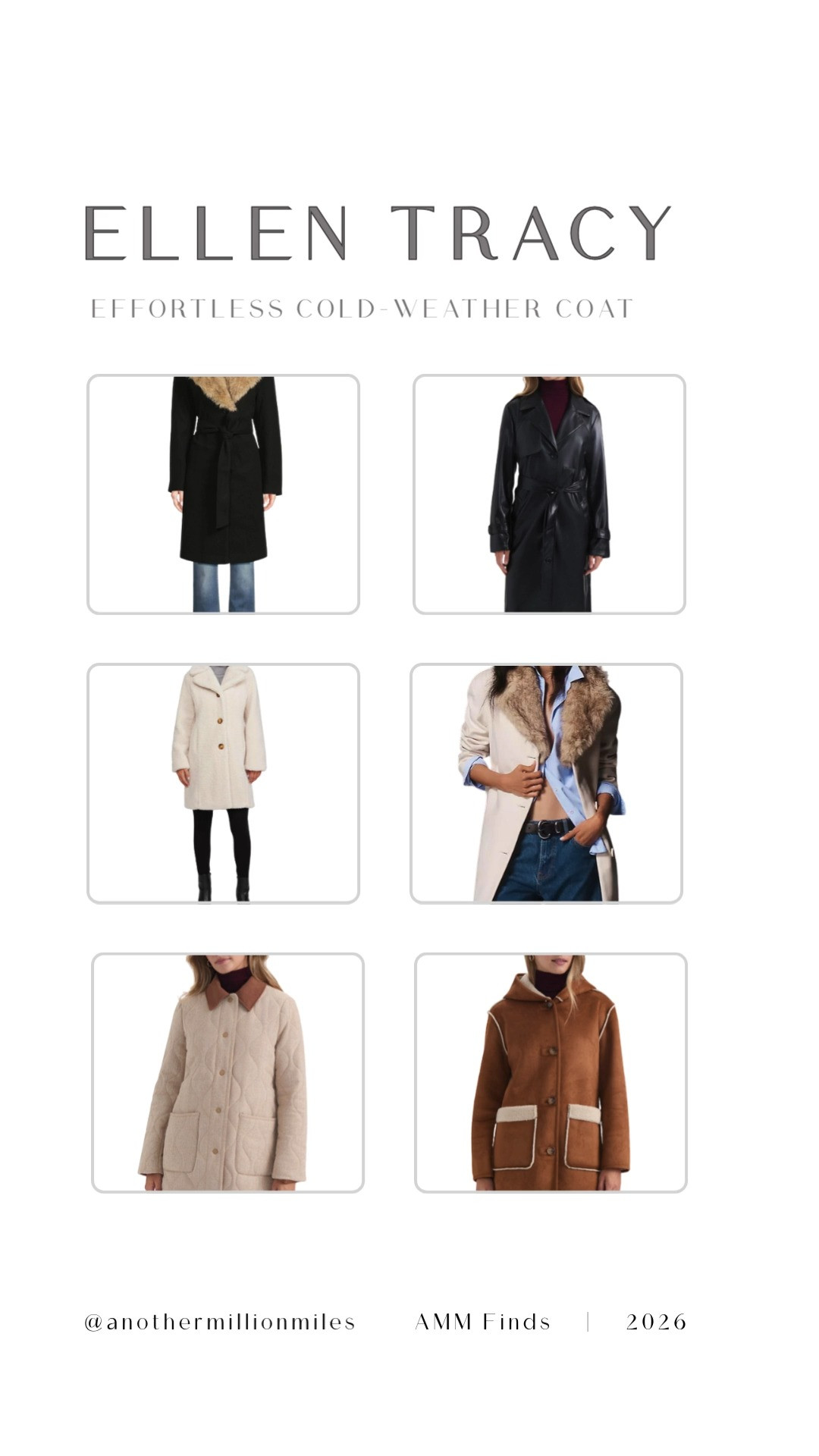 My Ellen Tracy coat edit 🤍 These are the effortless cold-weather layers I reach for when I want to look polished without overthinking it. Cozy, classic, and perfect for high performing women who are protecting their peace—boundaries on, confidence up, and those micro habits doing the heavy lifting. Tap to shop my AMM finds.  

 #LTKdayinmylife #LTKootd #LTKOver40