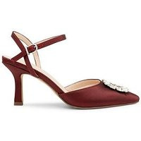 Paradox London Cerys Standard Fit Heeled Shoes, Red, Size 8, Women | Very (UK)