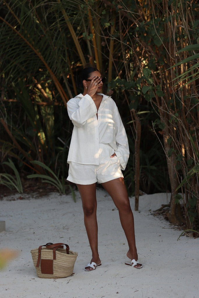 Belle Boxy Linen Shirt | Pretty Lavish (UK)