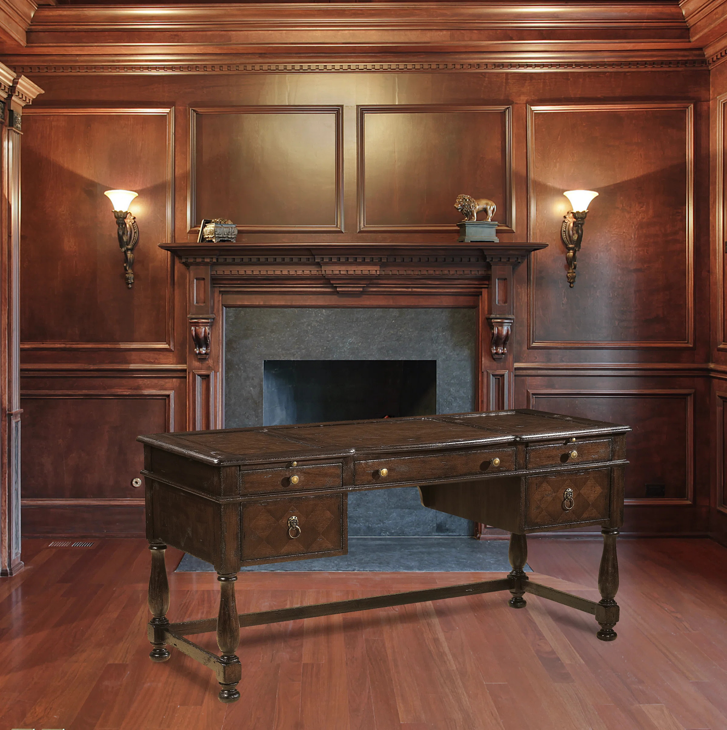 Havana Solid Wood Writing Desk | Wayfair North America