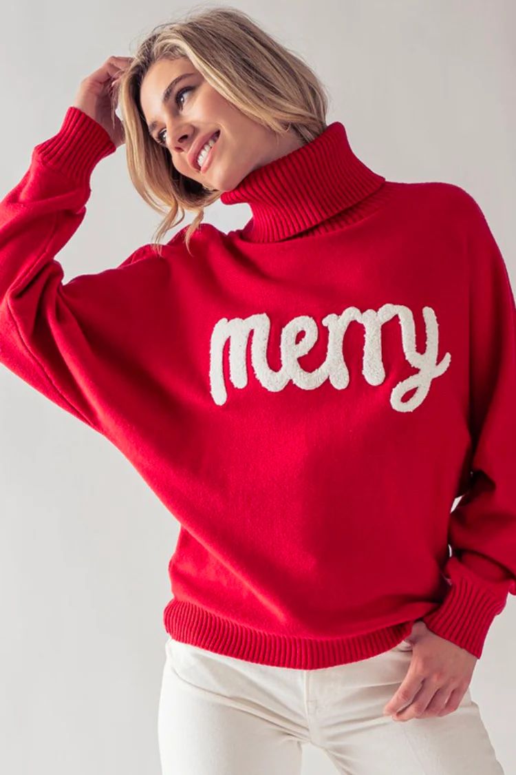 Merry Turtleneck Sweater | Confête