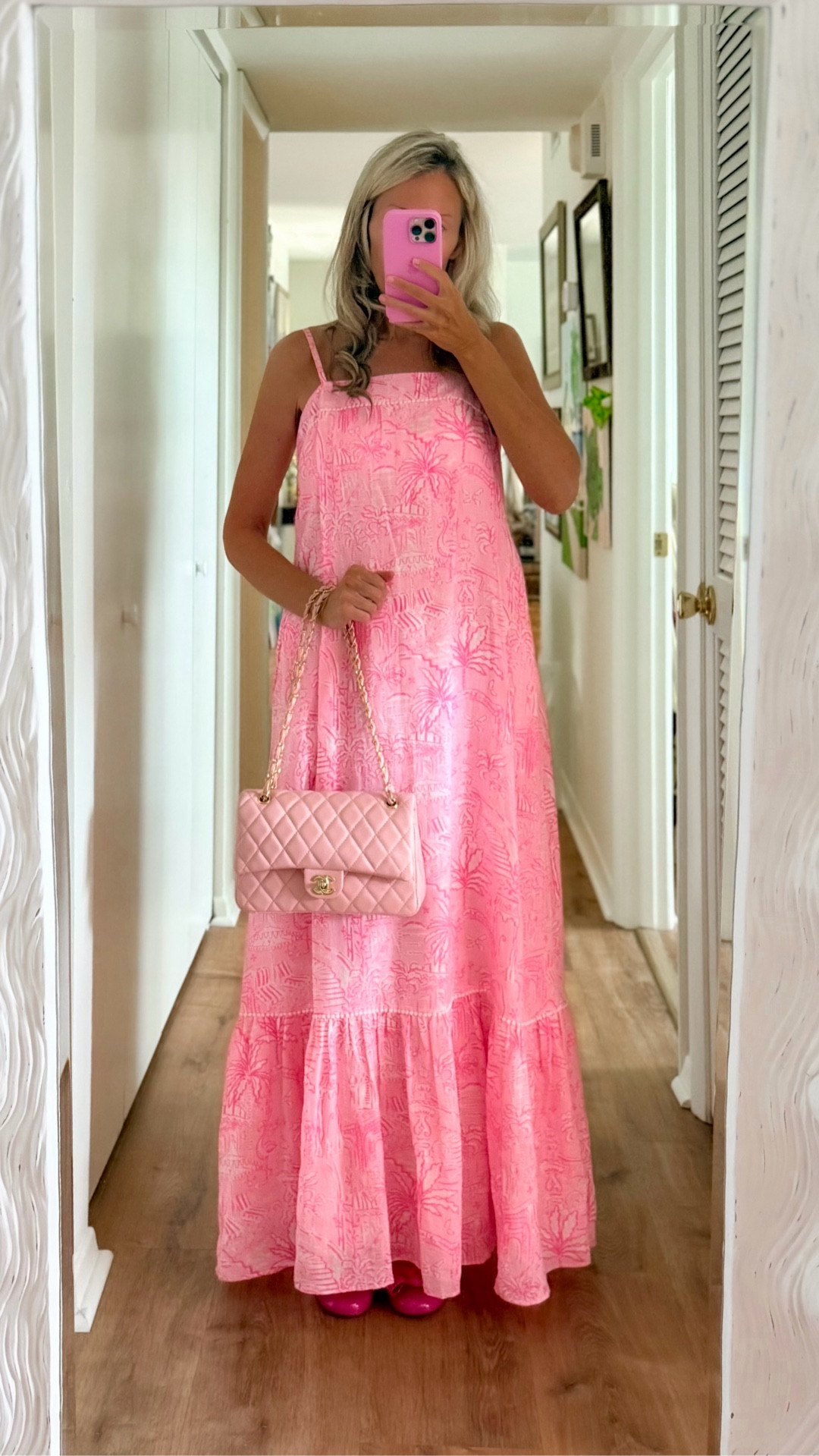 Pink perfection🌺 LOVING this pink Lilly Pulitzer maxi dress! I’m in a 0 (I’m 5’4”) but would size down next time for the perfect fit 💕🌸 

Pink Maxi Dress
Summer Outfit
August Outfit 

#LTKSwim #LTKPetite #LTKTravel