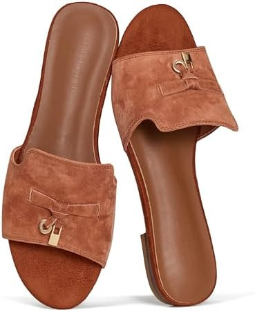 Project Cloud 100% Genuine Leather Sandals Women Dressy - Non-Slip Womens Sandals with Memory Foa... | Amazon (US)
