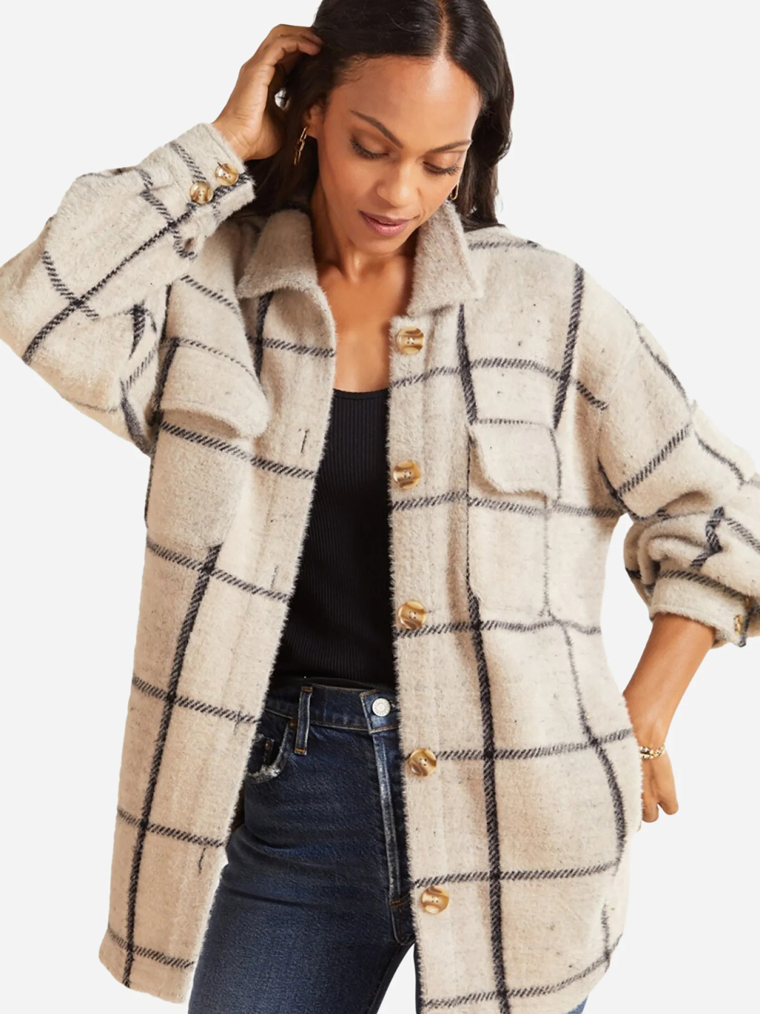 Z Supply Women's Plaid Tucker Jacket | Saint Bernard