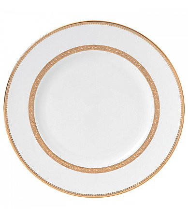 Vera Wang by Wedgwood Vera Lace Gold China Dinner Plate - White/Gold | Dillard's