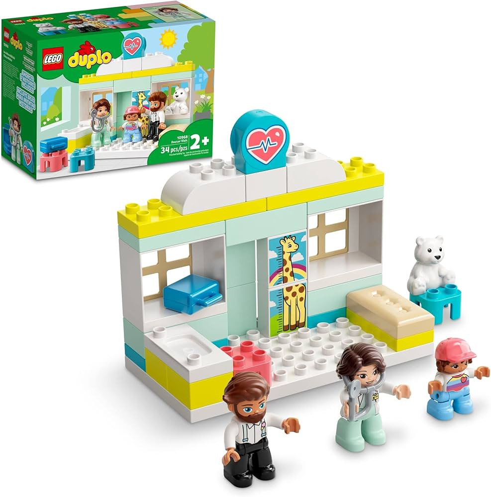 LEGO DUPLO Doctor Visit 10968 - Large Bricks Building Set, Educational Early Learning Toy, Includ... | Amazon (US)