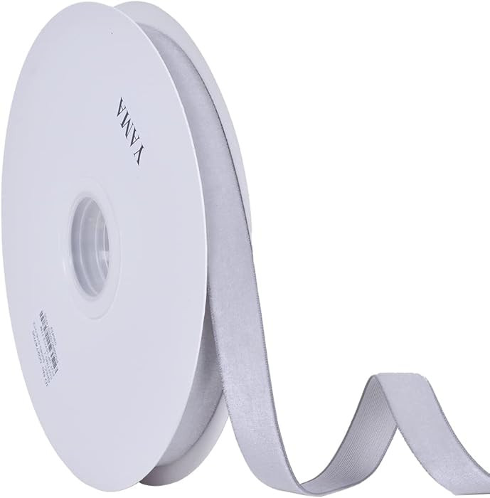 YAMA 5/8" 15 Yards Velvet Ribbon for Gift Wrapping, Crafts, Hair Bows Making, Wreaths, Wedding Pa... | Amazon (US)