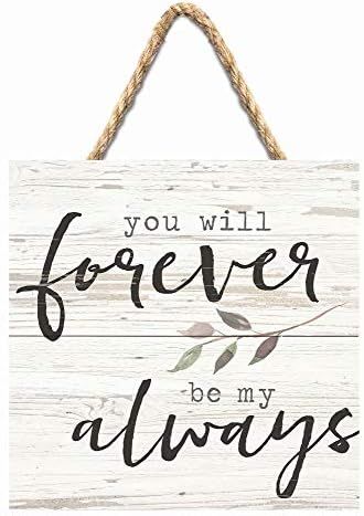 P. Graham Dunn Forever Be My Always Whitewash 7 x 7 Inch Wood Pallet Wall Hanging Sign | Amazon (US)