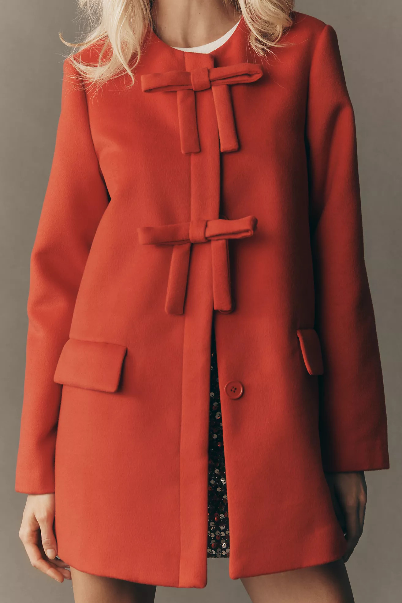 Hutch Bow-Front Coat | Anthropologie (US)