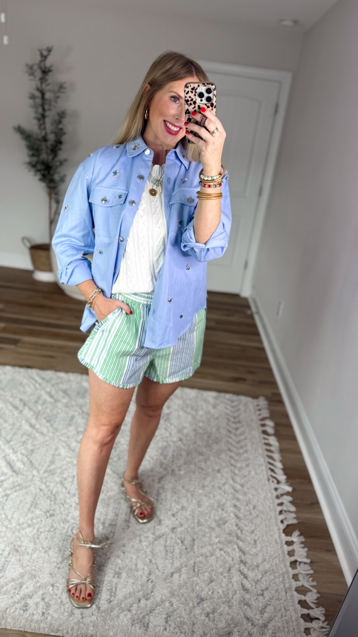 Weekend Walmart Wins Try-On
Floral cluster embellished shacket- small
Sweater vest- small
Ruffle shorts- medium

#LTKgrwm #LTKootd #LTKmomlife