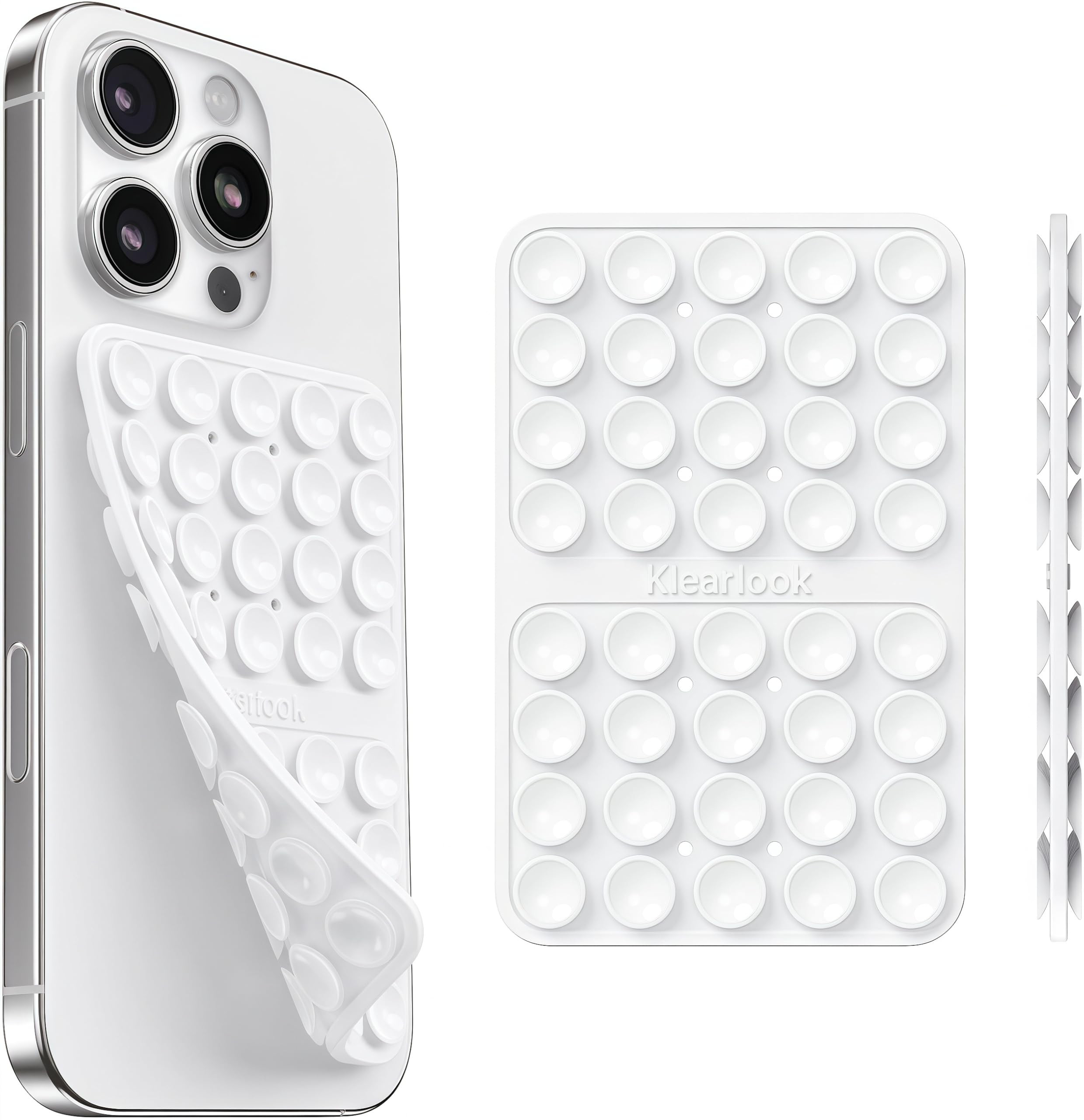Klearlook Silicone Suction Cup Phone Case Mount Double Sided, Silicon Sticky Phone Grip with High... | Amazon (US)