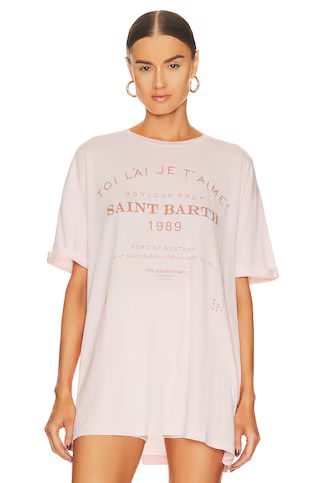 The Laundry Room Saint Barth 89 Oversize Tee in Blush Pink from Revolve.com | Revolve Clothing (Global)