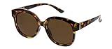 Peepers by PeeperSpecs Women's Catalina Polarized Oversized Sunglasses, Tortoise, 52 mm + 0 | Amazon (US)