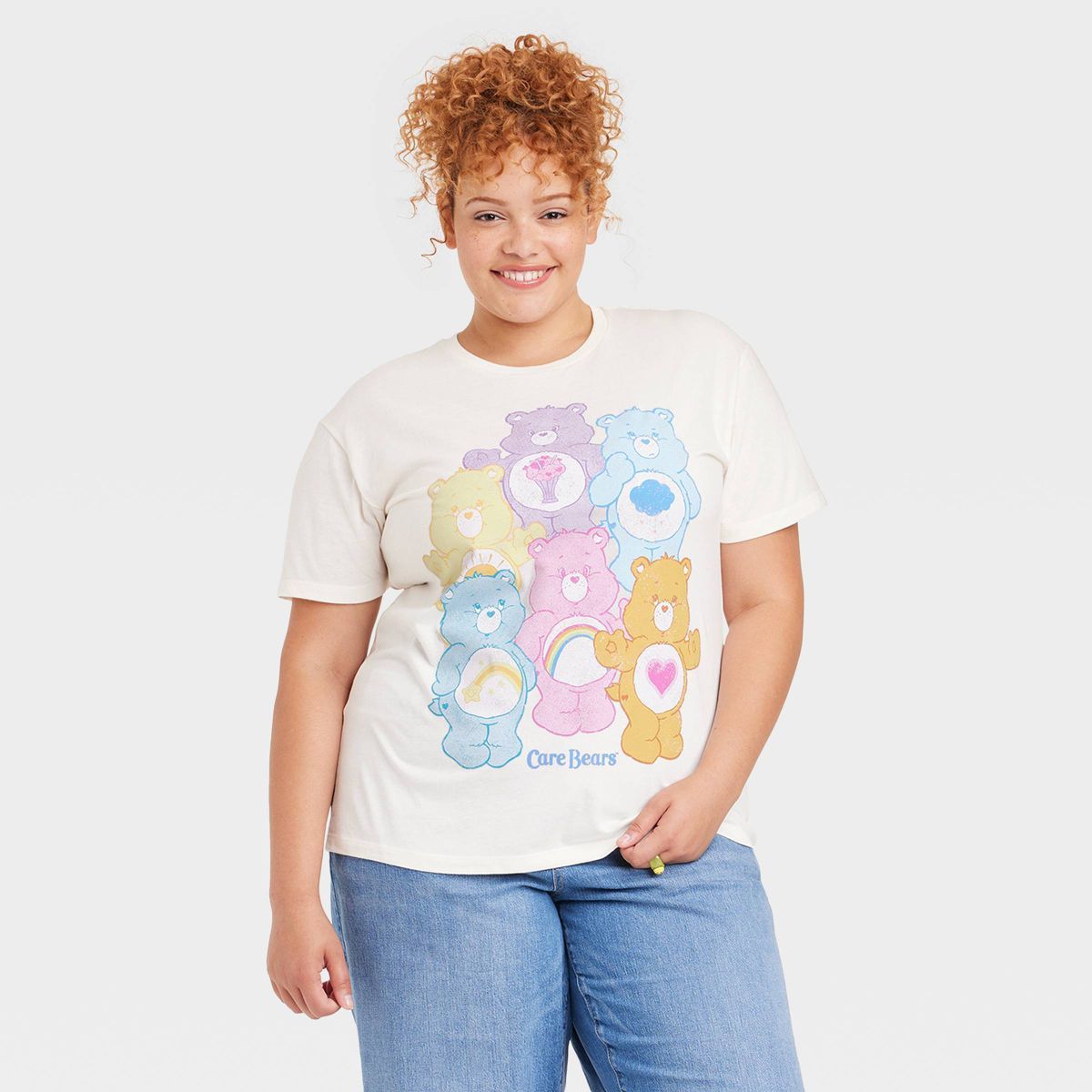 Women's Care Bears Short Sleeve Graphic T-Shirt - Off-White | Target