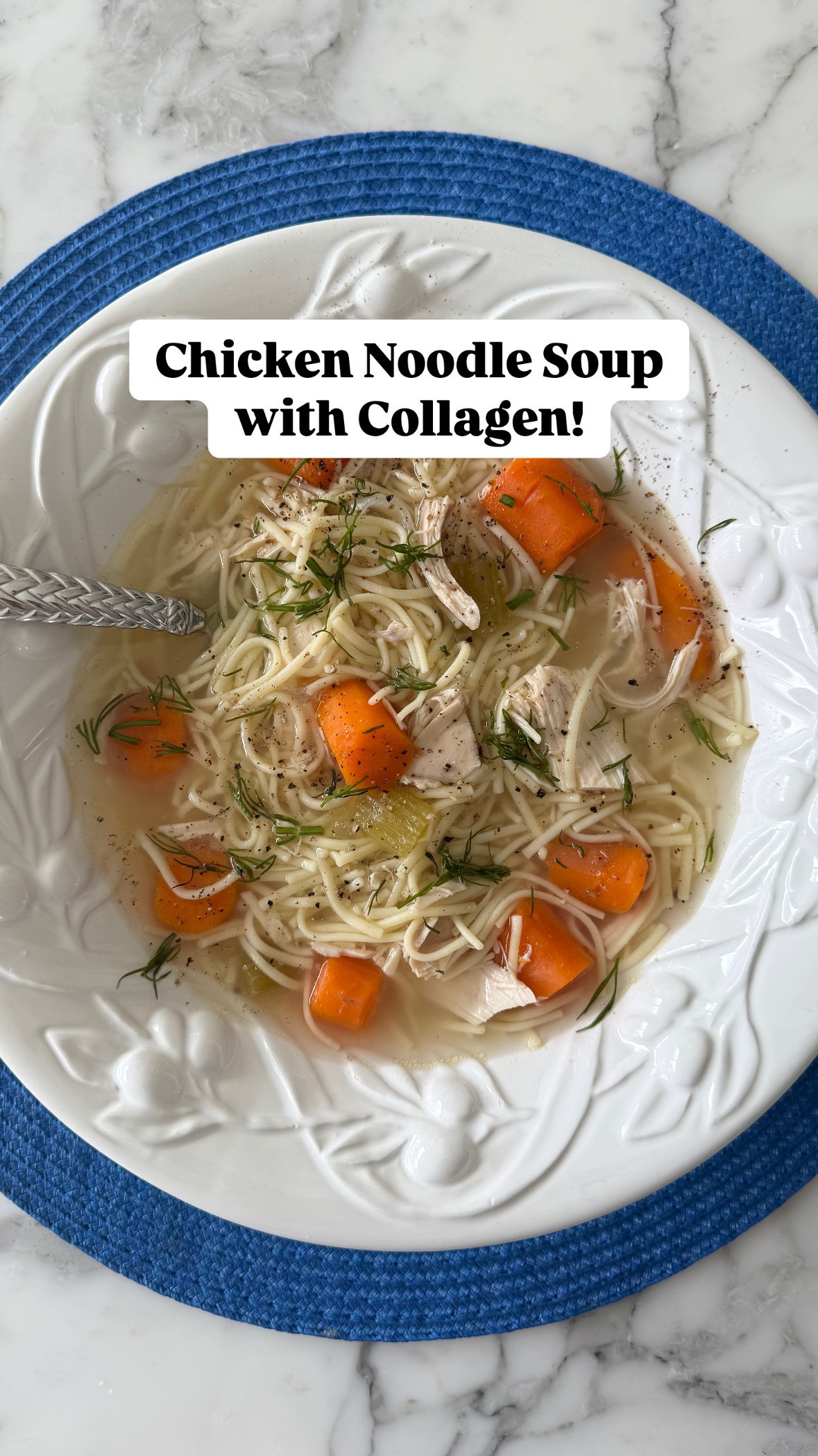 Homemade Chicken Noodle Soup with a dose of real collagen! 
Immune boosting and also provides  vitamins and minerals to support gut health and joint health. 

Get the recipe here 👉www.pronutritionconsulting.com


#LTKHome #LTKFamily #LTKWatchNow