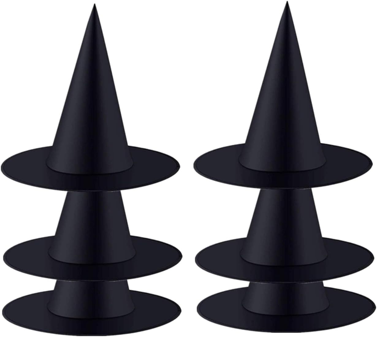 6 PCS Halloween Witch Hat Cap Costume Accessory for Hanging Witch Hats Decoration or Halloween Party | Amazon (US)