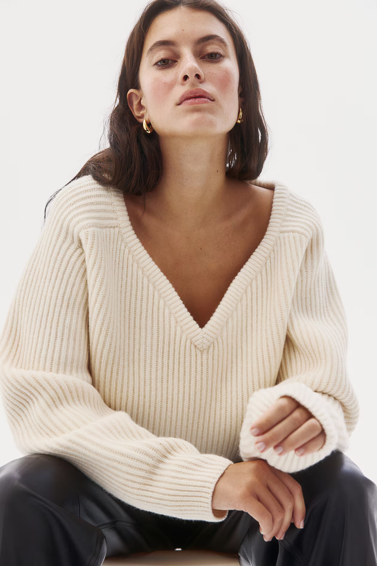Pull en maille de laine côtelée | H&M (FR, IT, ES, PT, BE)
