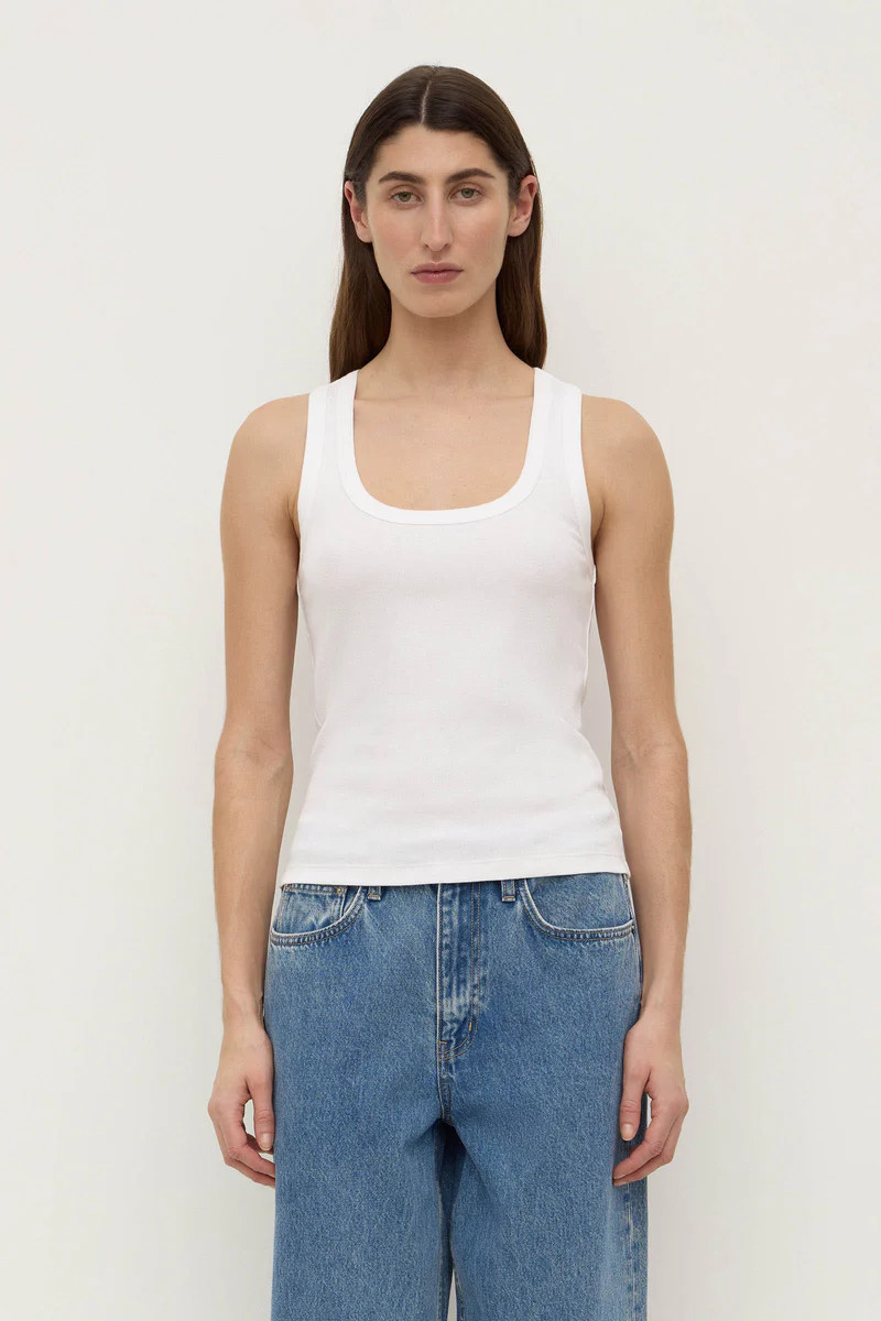 Robyn Scoop Neck Rib Tank | Assembly Label (AU)