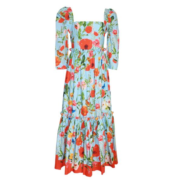 Blue Hill Dress, Dew Cornucopia | The Avenue