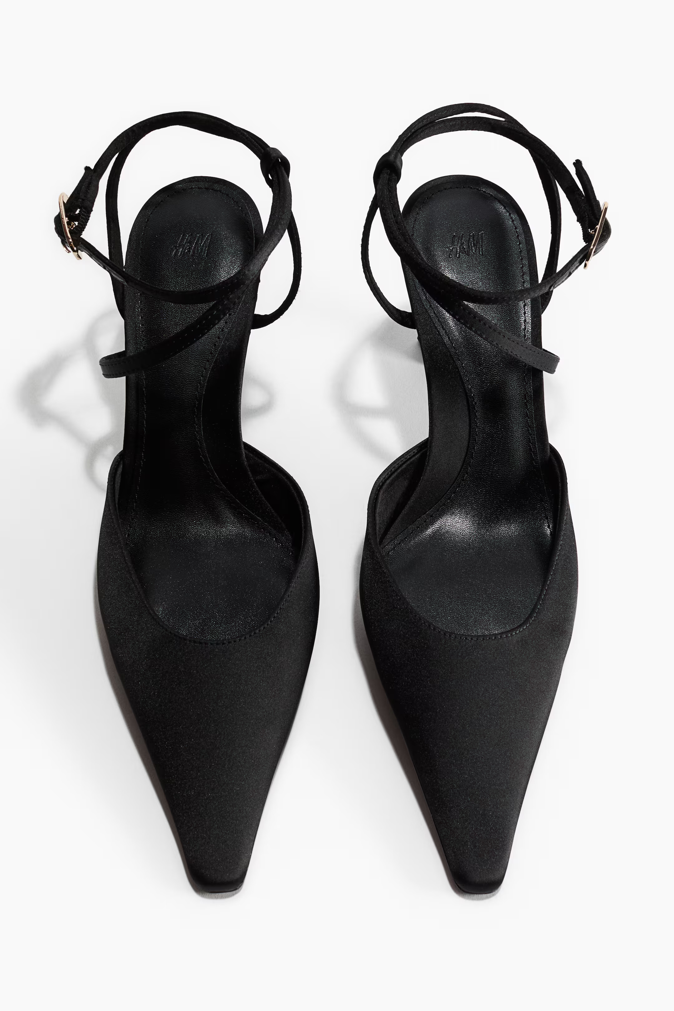 Pointed satin court shoes | H&M (UK, MY, IN, SG, PH, TW, HK)