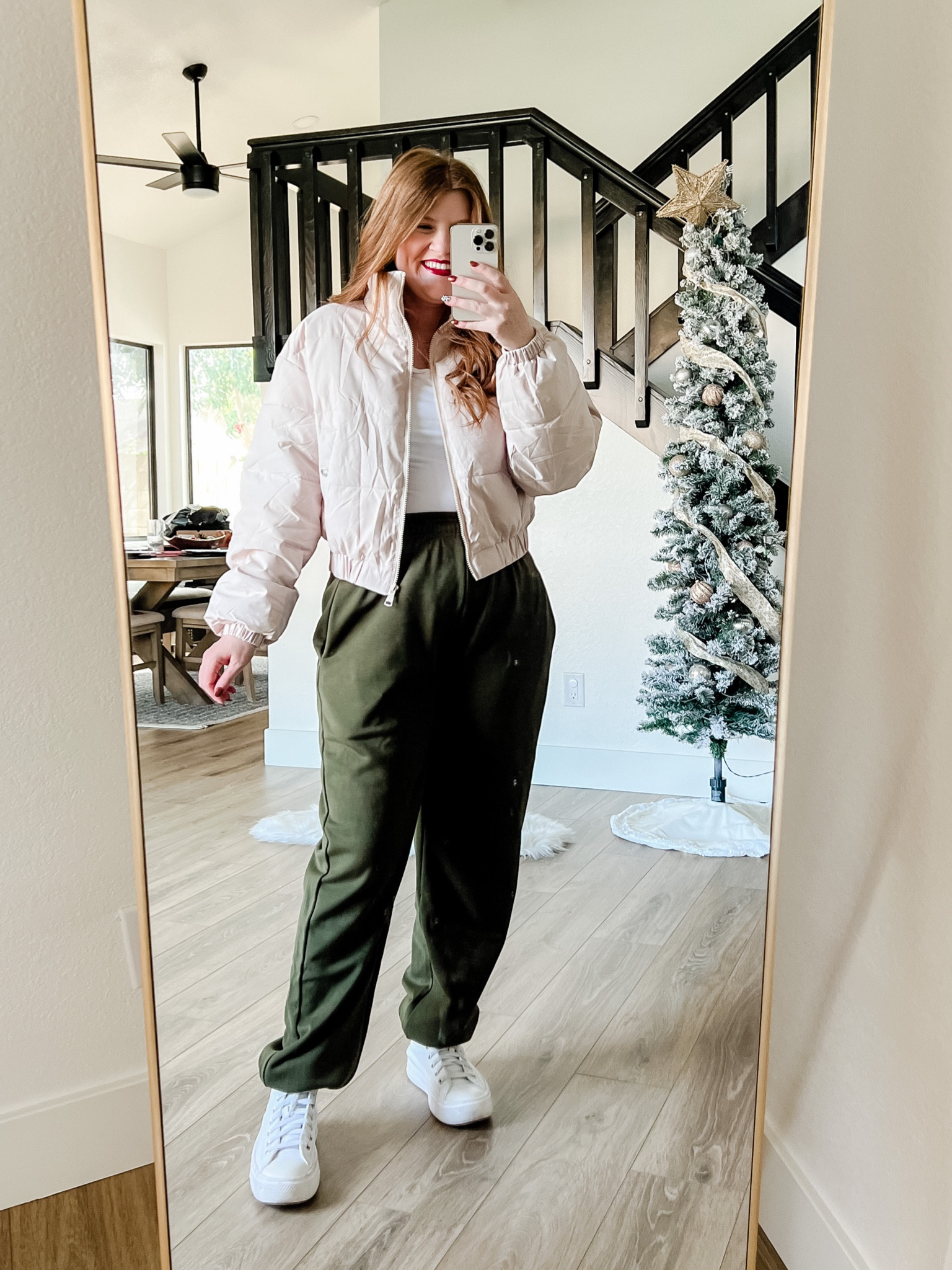 Causal outfit from amazon. Winter outfit. Joggers size medium. Puffy jacket size medium. 

#LTKstyletip #LTKsalealert #LTKunder50